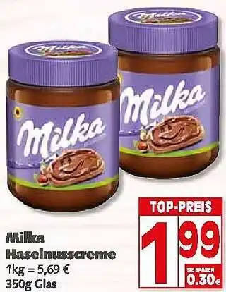 Elli Markt Milka Haselnusscreme 350g Angebot