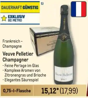 METRO Frankreich - Champagne Veuve Pelletier Champagner Angebot