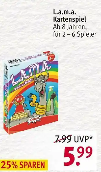 Rossmann Amigo l.a.m.a. kartenspiel Angebot