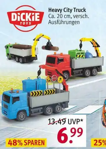 Rossmann Dickie toys heavy city truck Angebot