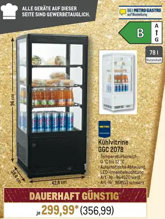 METRO METRO PROFESSIONAL Kühlvitrine GGC 2078 Angebot