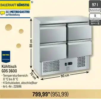 METRO METRO PROFESSIONAL Kühltisch GDS 3600 Angebot