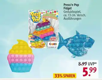 Rossmann Press‘n pop fidget Angebot