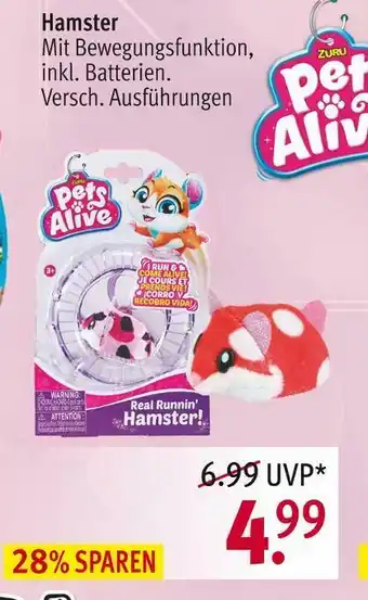 Rossmann Pets alive hamster Angebot
