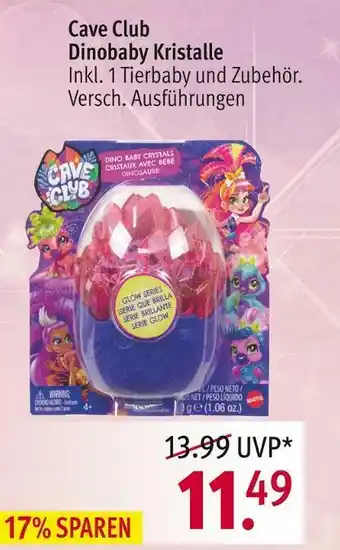 Rossmann Cave club dinobaby kristalle Angebot