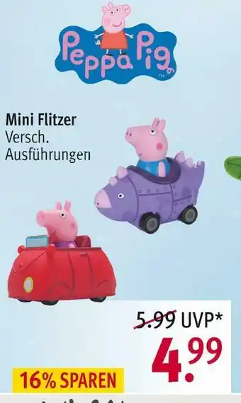 Rossmann Peppa pig mini flitzer Angebot