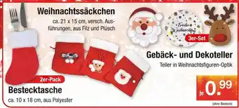 Zimmermann Weihnachtssäckchen oder bestecktasche oder gebäck- und dekoteller Angebot