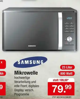 Zimmermann Samsung mikrowelle Angebot