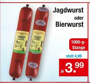 Zimmermann Jagdwurst oder bierwurst Angebot