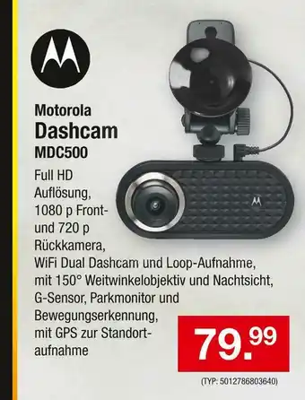 Zimmermann Motorola dashcam mdc500 Angebot