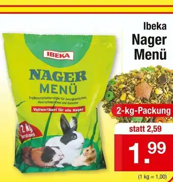 Zimmermann Ibeka nager menü Angebot