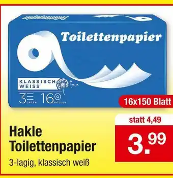 Zimmermann Hakle toilettenpapier Angebot