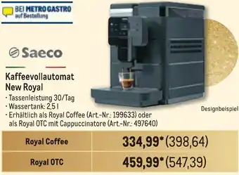 METRO Saeco Kaffeevollautomat New Royal Angebot