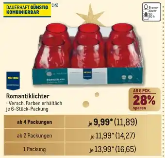METRO METRO PROFESSIONAL Romantiklichter Angebot