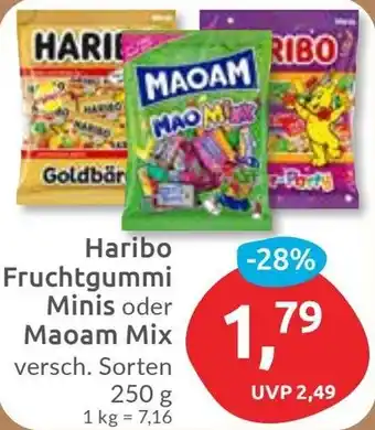 Budni Haribo Fruchtgummi Minis oder Maoam Mix Angebot