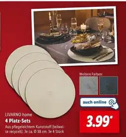 Lidl Livarno home 4 platz-sets Angebot