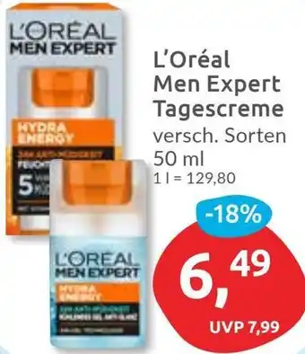 Budni L'Oréal Men Expert Tagescreme Angebot