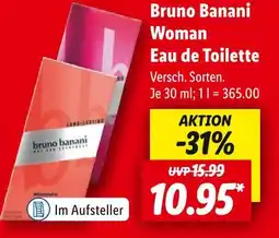 Lidl Bruno banani woman eau de toilette Angebot