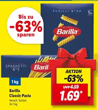 Lidl Barilla classic pasta Angebot