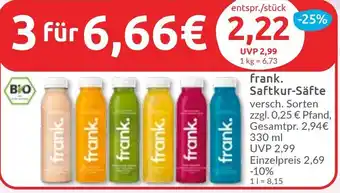 Budni frank. Saftkur-Säfte Angebot