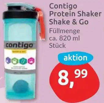 Budni Contigo Protein Shaker Shake & Go Angebot