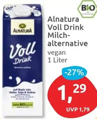 Budni Alnatura Voll Drink Milchalternative Angebot