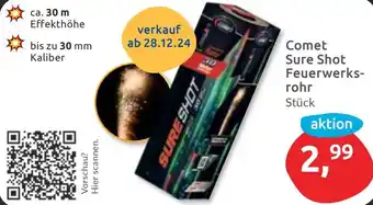 Budni Comet Sure Shot Feuerwerksrohr Angebot