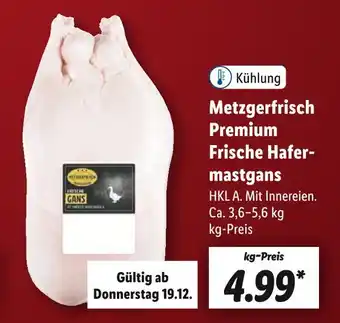 Lidl Metzgerfrisch premium frische hafermastgans Angebot