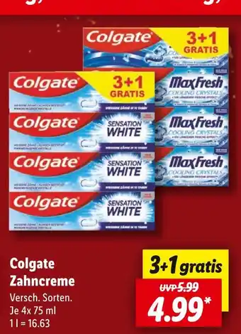 Lidl Colgate zahncreme Angebot