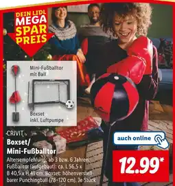 Lidl Crivit boxset/mini-fußballtor Angebot