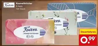 Netto Marken-Discount Favora Kosmetiktücher Angebot