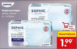 Netto Marken-Discount SOPHIE Hygieneeinlagen Angebot