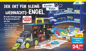 Netto Marken-Discount DICKIE TOYS Bundle Parkgarage & Autotransporter als Set Angebot