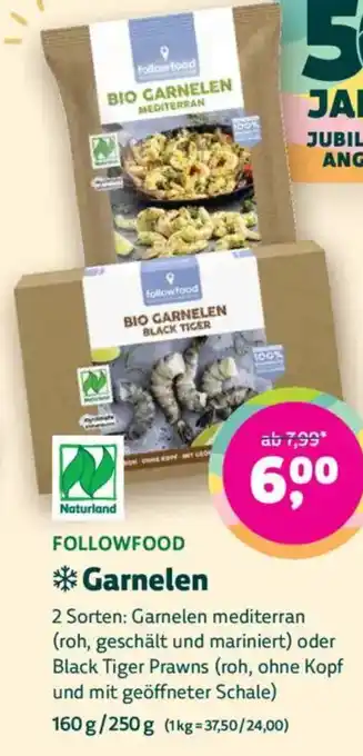 Biomarkt FOLLOWFOOD Garnelen Angebot