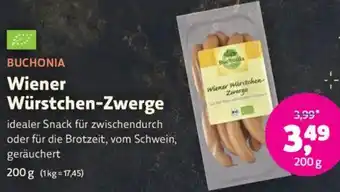 Biomarkt BUCHONIA Wiener Würstchen-Zwerge Angebot