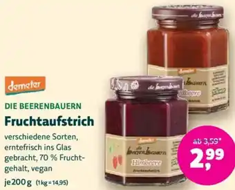 Biomarkt demeter DIE BEERENBAUERN Fruchtaufstrich Angebot