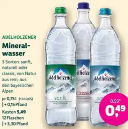 Biomarkt ADELHOLZENER Mineralwasser Angebot