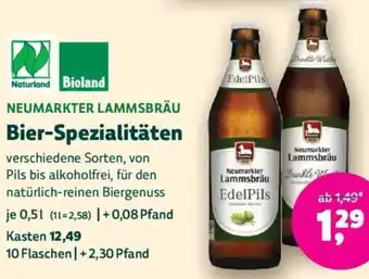 Biomarkt NEUMARKTER LAMMSBRÄU Bier-Spezialitäten Angebot