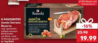 Kaufland K-FAVOURITES Jamón Serrano Reserva Angebot