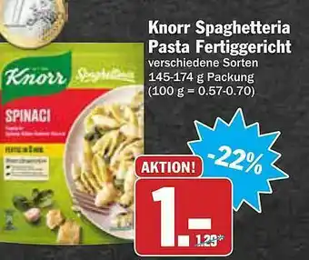 AEZ Knorr Spaghetteria Pasta Fertiggericht Angebot