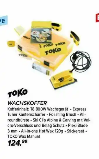 Hervis Toko Wachskoffer Angebot