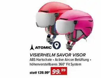 Hervis Atomic Visierhelm Savor Visor Angebot