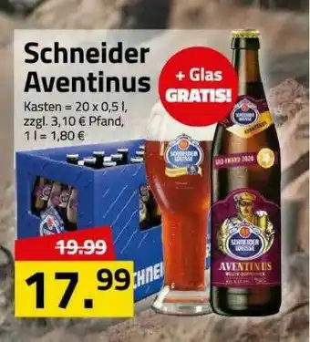 Logo Getränkemarkt Schneider Aventinus Angebot