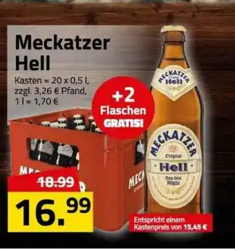 Logo Getränkemarkt Meckatzer Hell Angebot