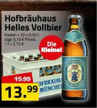 Logo Getränkemarkt Hofbräuhaus Helles Vollbier Angebot