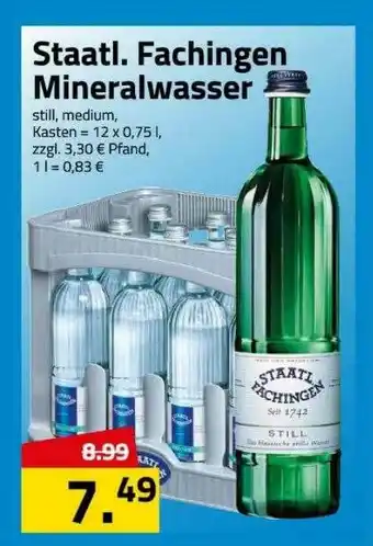 Logo Getränkemarkt Staatl. Fachingen Mineralwasser Angebot