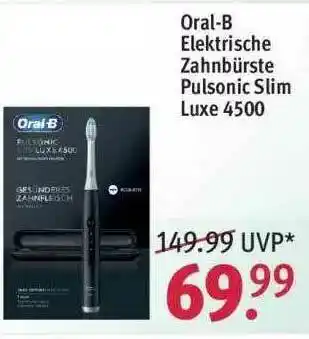 Rossmann Oral-b Elektrische Zahbürste Pulsonic Slim Luxe 4500 Angebot