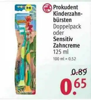 Rossmann Prokudent Kinderzahhbürsten Oder Sensitiv Zahncreme Angebot