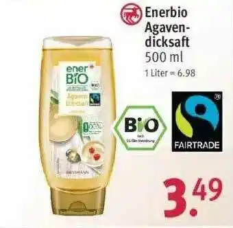 Rossmann Enerbio Agaven Dicksaft Angebot