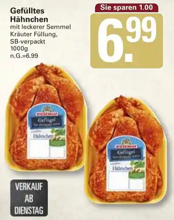 WEZ Gefülltes Hähnchen Angebot